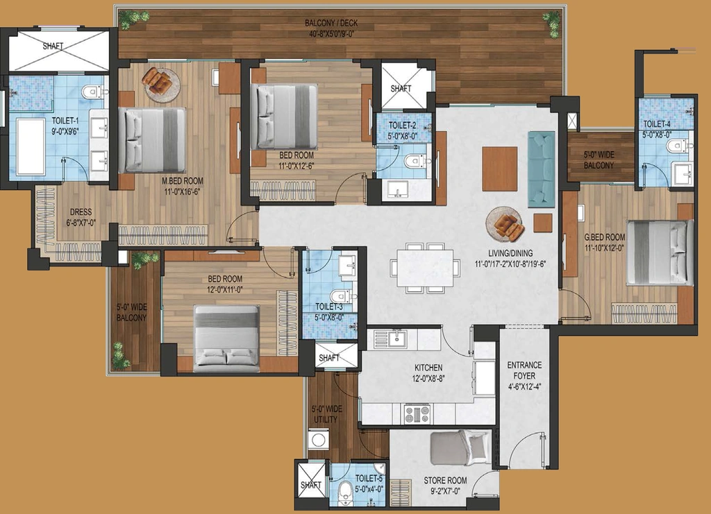 4 BHK Flat in Imperia The Sephyra in Yamuna Expressway, Greater Noida - Image 920308