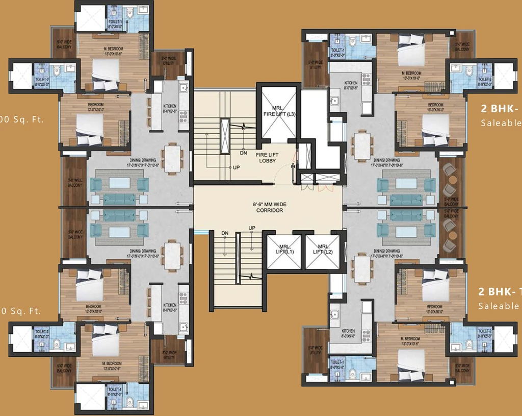 Floor Plan of Imperia The Sephyra in Yamuna Expressway, Greater Noida - Image 408220