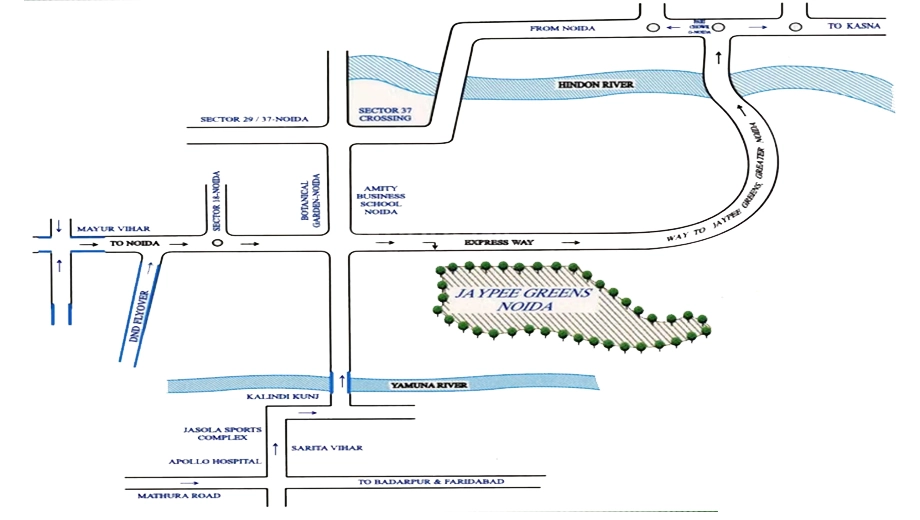 Location of Jaypee Greens Kasa Isles - Image 408243