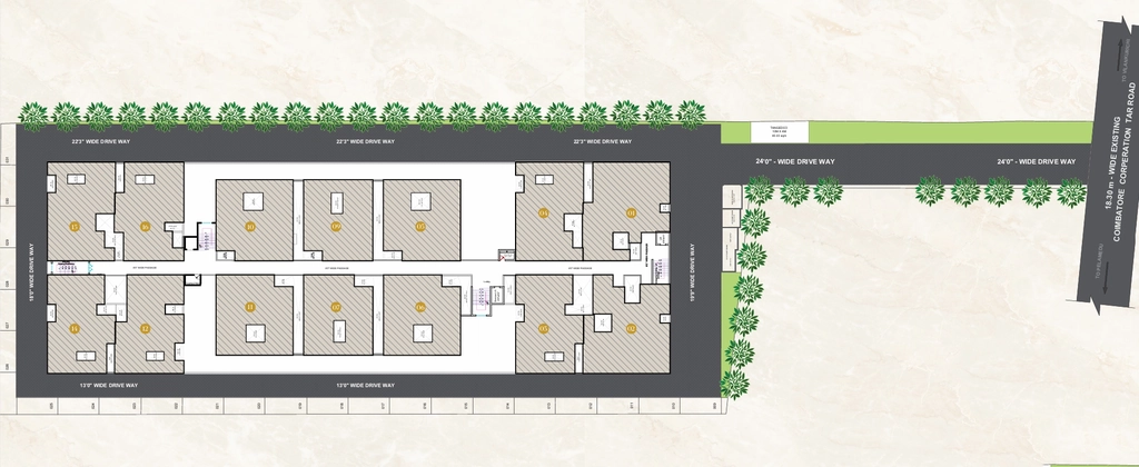 Master Plan of Sree Dakshas Beatriz in Peelamedu, Coimbatore - Image 408250
