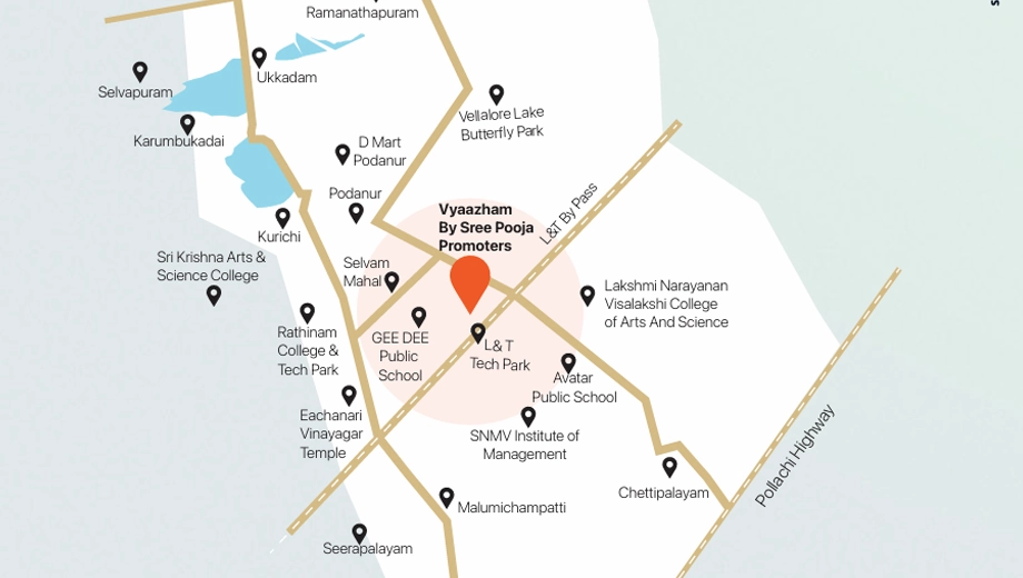 Location of Sree Pooja Vyaazham - Image 408266