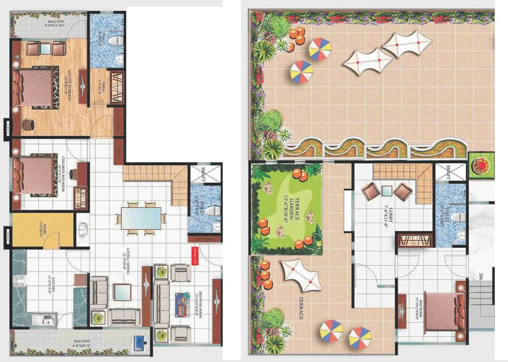 3 BHK Duplex in Amit Ria Avenue in C Scheme, Jaipur - Image 920359