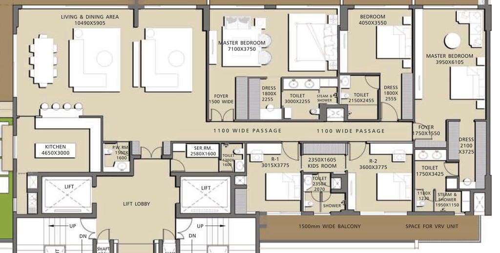 5 BHK Flat in H & S Page Three Residences in Jaypee Greens, Greater Noida - Image 920389