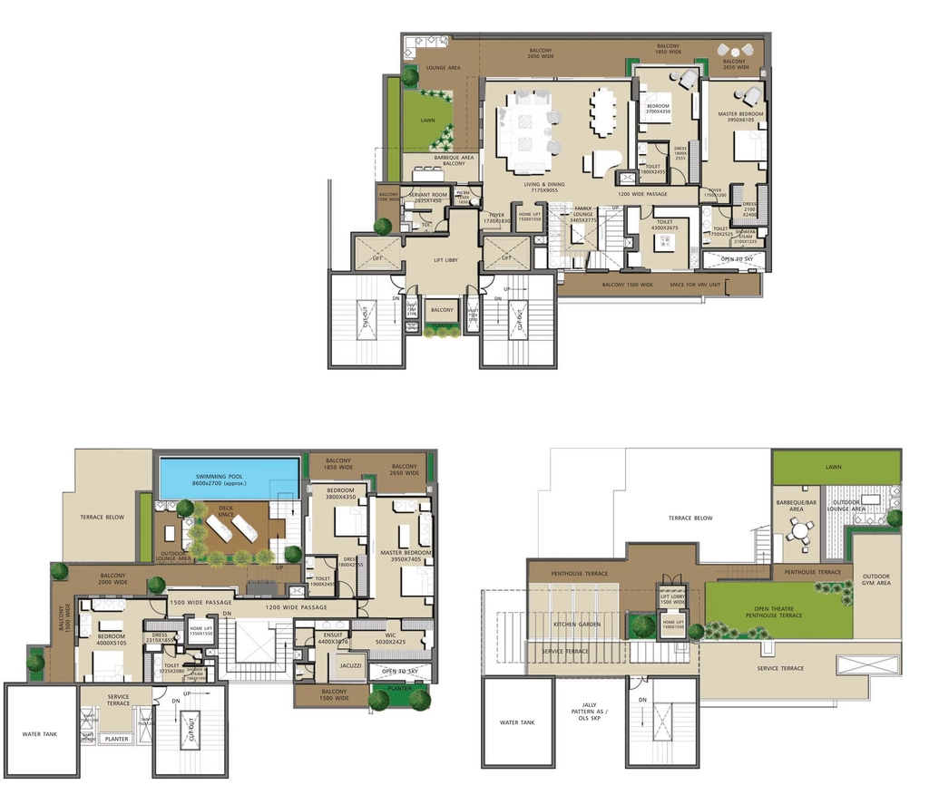 5 BHK Penthouse in H & S Page Three Residences in Jaypee Greens, Greater Noida - Image 920391