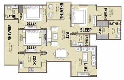 3 BHK Flat in Kriscon Skywalk in Jaisinghpura, Jaipur - Image 920363