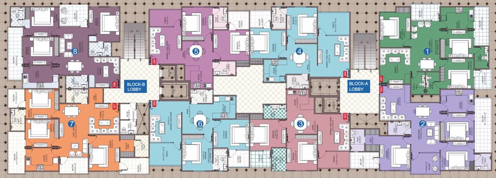 Floor Plan of Kriscon Skywalk in Jaisinghpura, Jaipur - Image 408308