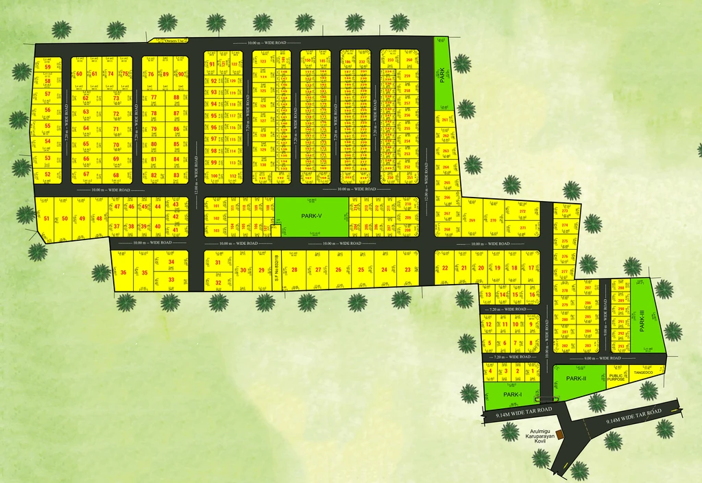 Master Plan of Sree Daksha Misty Clouds in Thondamuthur, Coimbatore - Image 408317