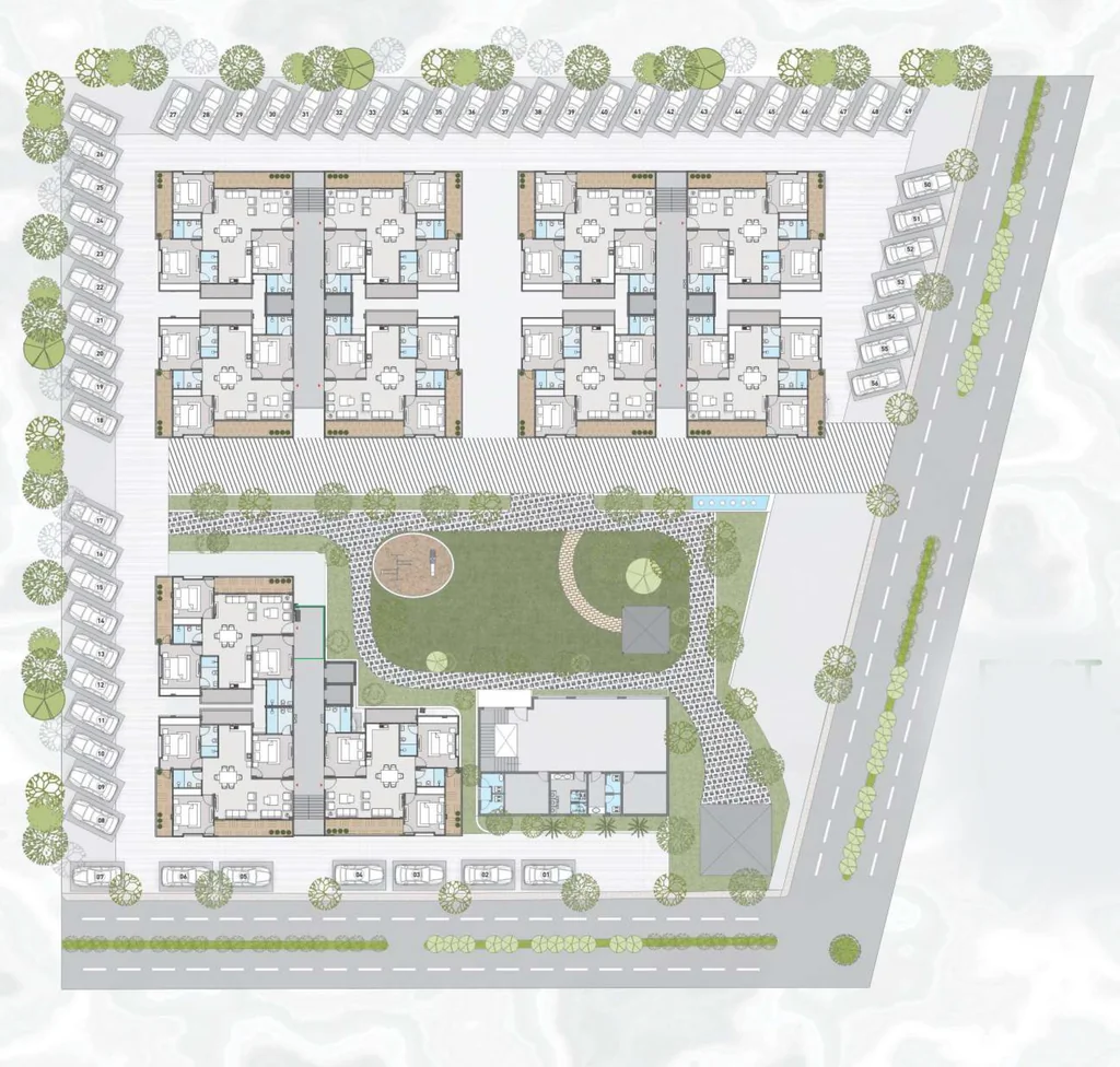 Floor Plan of Krishna Green City Extension in Bawadiya Kalan, Bhopal - Image 408645