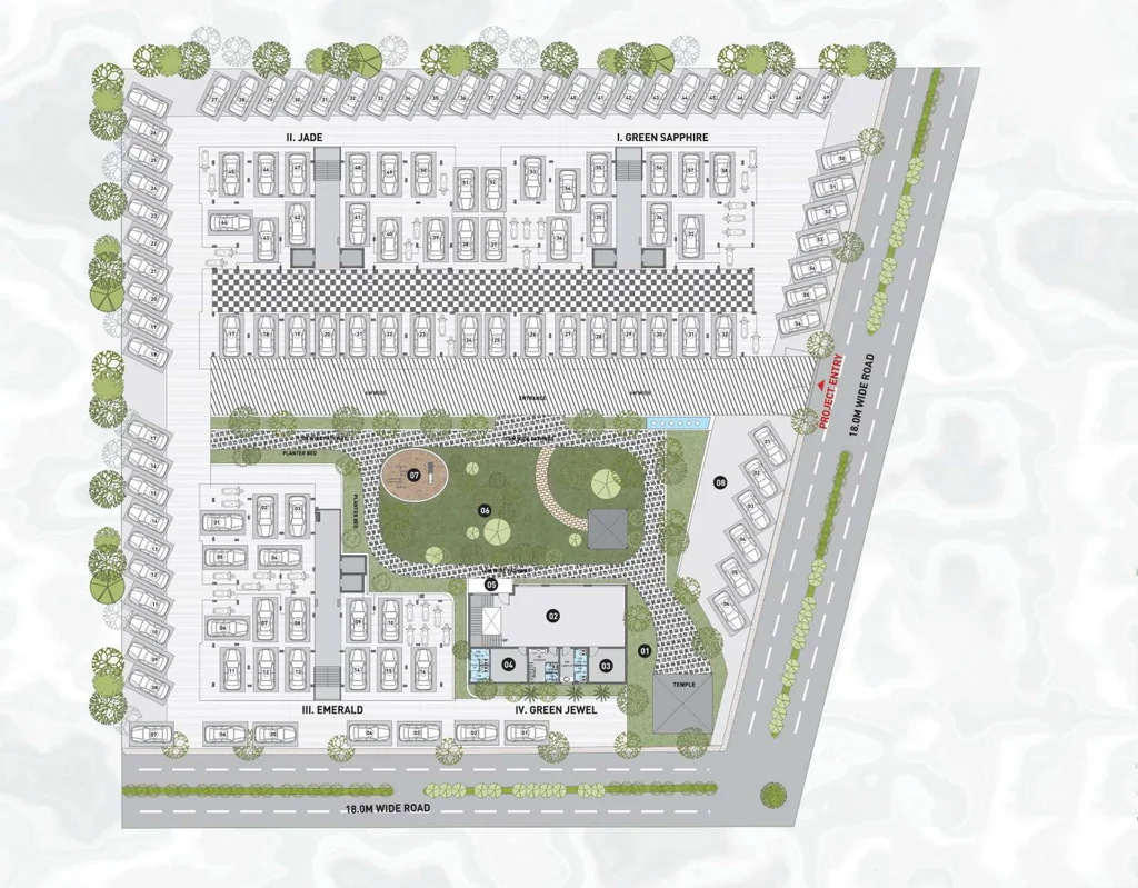 Master Plan of Krishna Green City Extension in Bawadiya Kalan, Bhopal - Image 408644