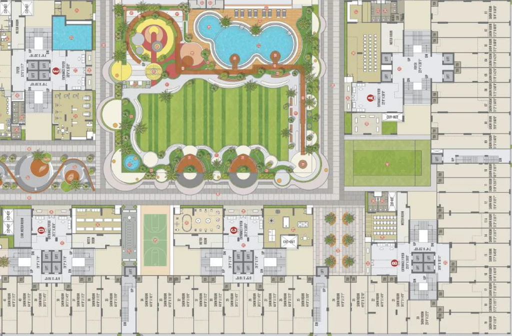 Floor Plan of Commercial Shaswat Embrace the Wind in Sargasan, Gandhinagar - Image 408358