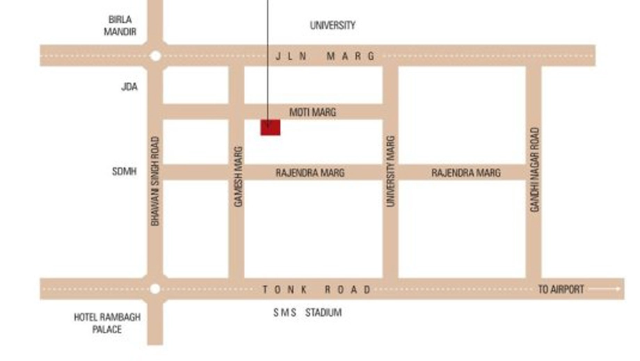 Location of SDC Royale in Bapu Nagar, Jaipur - Image 408341