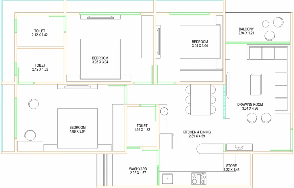 3 BHK Flat in Gamara Hills in Shela, Ahmedabad - Image 920413