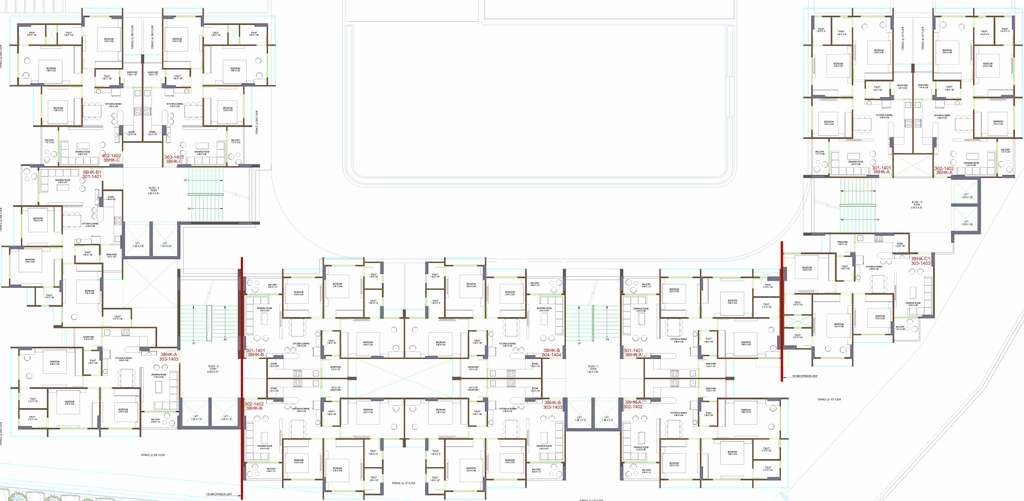 Floor Plan of Gamara Hills in Shela, Ahmedabad - Image 408375