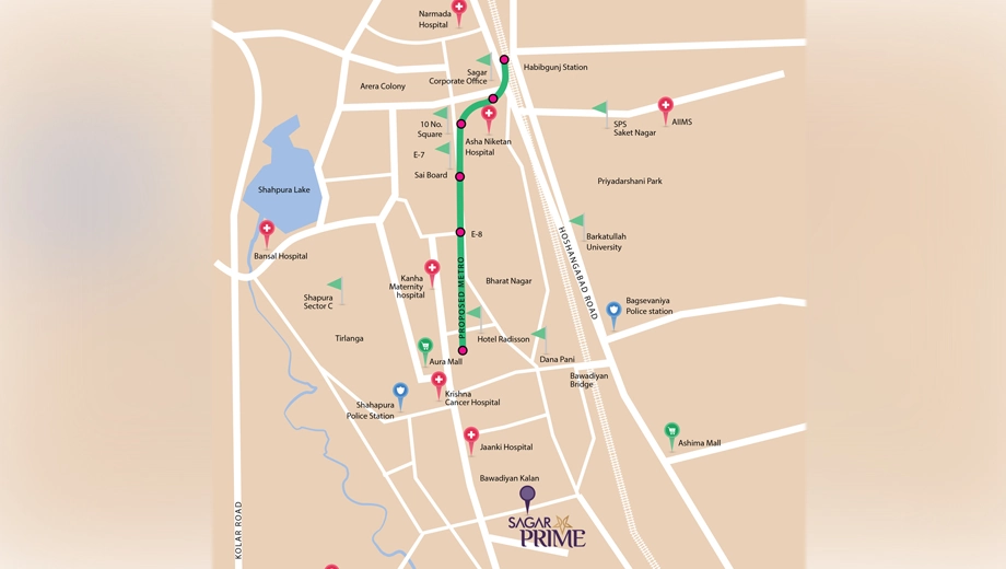 Location of Agrawal Sagar Prime - Image 408633