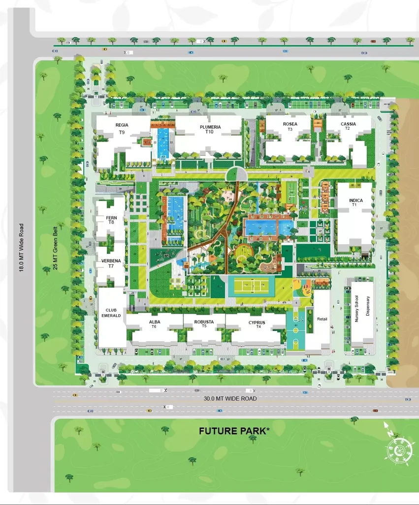 Master Plan of Godrej Woods Plumeria in Sector 43, Noida - Image 408390