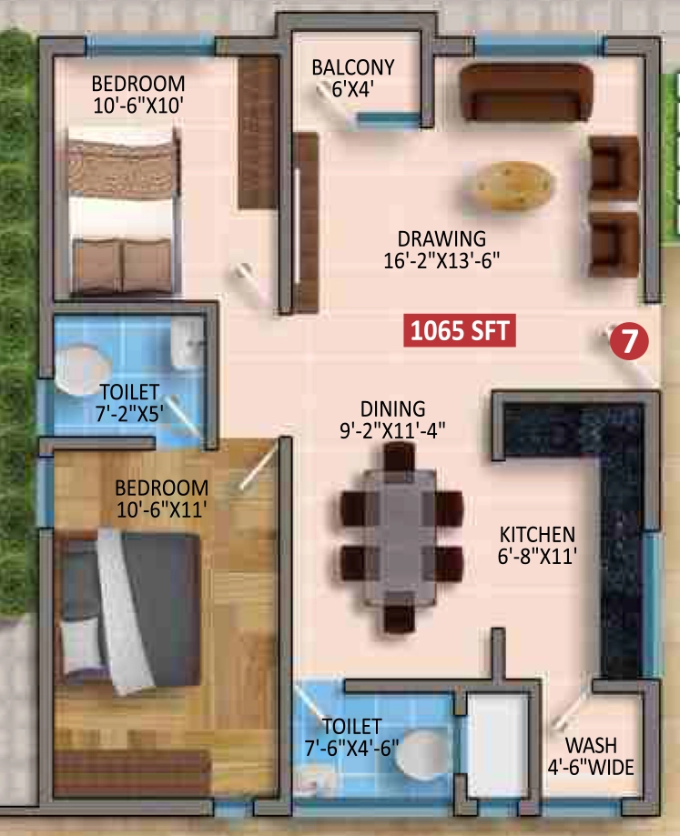 2 BHK Flat in Aishwarya Silicon in Bellandur, Bangalore - Image 920435
