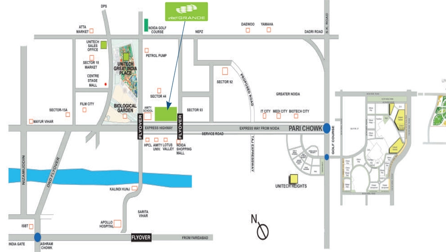 Location of Unitech Grande - Image 408421