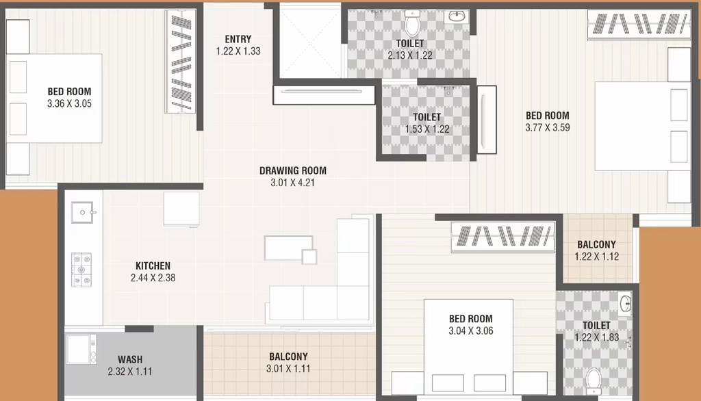3 BHK Flat in Karm Exotica in Nikol, Ahmedabad - Image 920440
