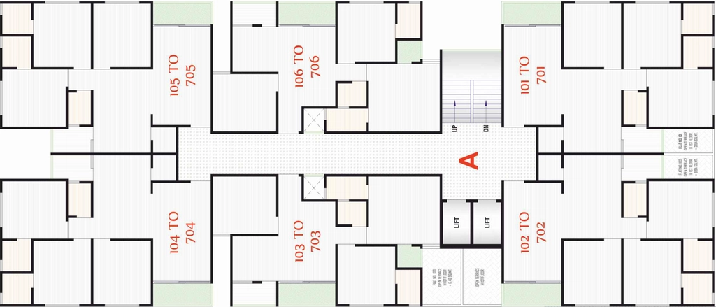 Floor Plan of Karm Exotica in Nikol, Ahmedabad - Image 408433