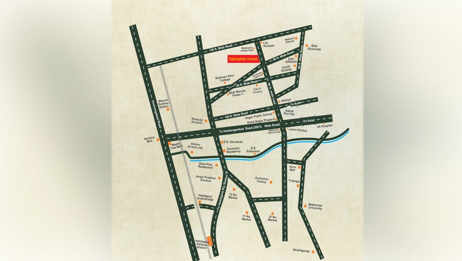Location of Patidar Takshashila Homes - Image 409183
