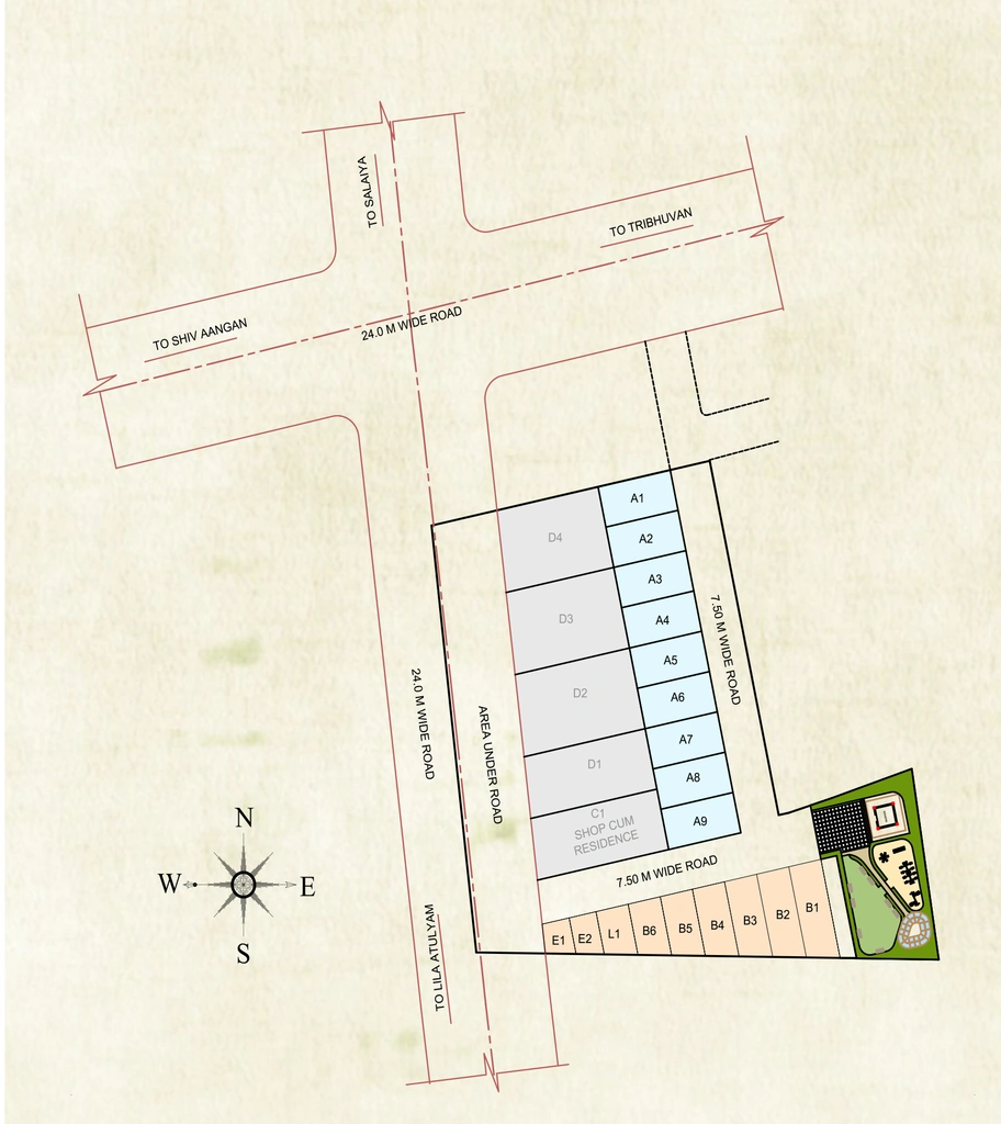 Master Plan of Patidar Takshashila Homes in Bawadiya Kalan, Bhopal - Image 409184