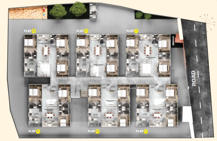 Floor Plan of Vakaman Amber in Selvapuram, Coimbatore - Image 408441
