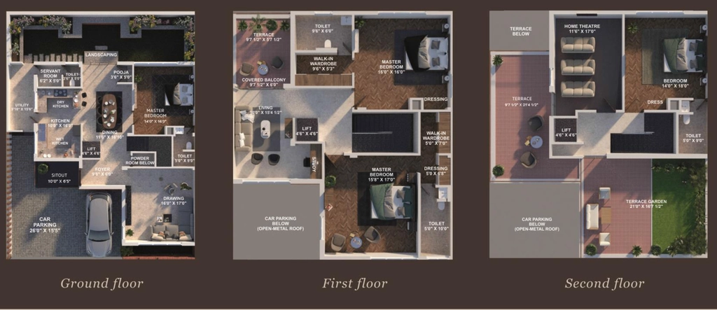 4 BHK House/Villa in Vakaman Kota Goldfield in Peelamedu, Coimbatore - Image 920452