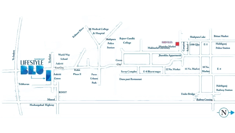 Location of Sanskaar Lifestyle Blu - Image 408713
