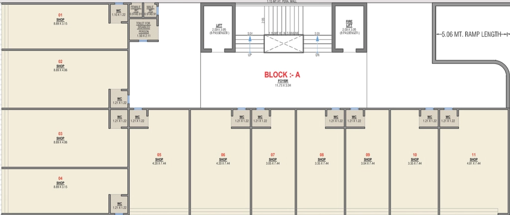 Floor Plan of Commercial KP Sanskruti Pride in Kathwada, Ahmedabad - Image 408477