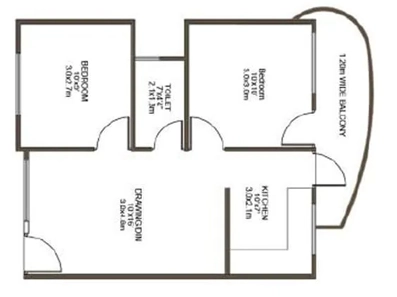 2 BHK Flat in Aakar Canal Kinship in Bawadiya Kalan, Bhopal - Image 920476