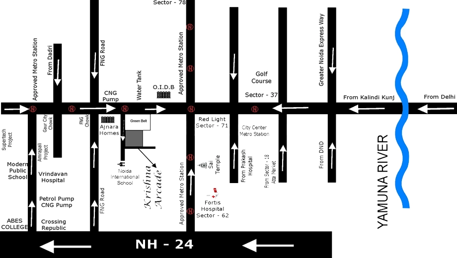 Location of Resizone Krishna Arcade - Image 408511