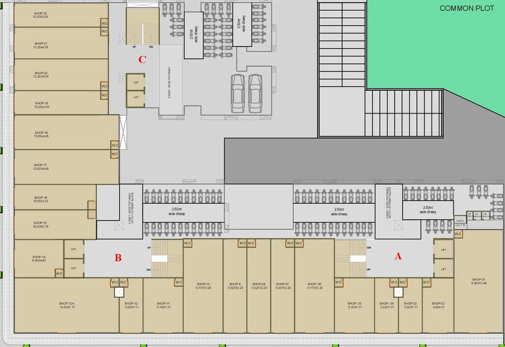 Floor Plan of Commercial Yug Vincitore Rivera in Vastral, Ahmedabad - Image 408505