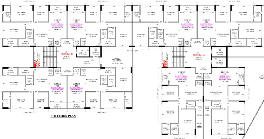 Floor Plan of Radhe Hilltown Harmony in Nikol, Ahmedabad - Image 408525