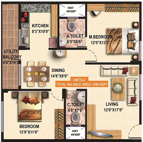 2 BHK Flat in Sai Sunshine in Bellandur, Bangalore - Image 920529