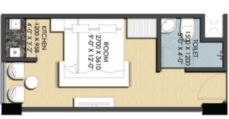 1 RK Studio Apartment in Phenomenon Mannat Tower in Sector 73, Noida - Image 920532