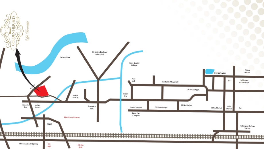 Location of Bhoomi Golden Heights - Image 408683