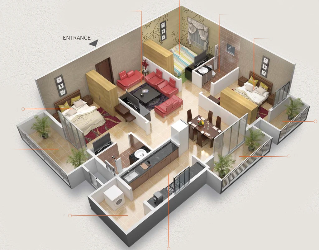 3 BHK Flat in Sonestaa iWoods in Bellandur, Bangalore - Image 920564