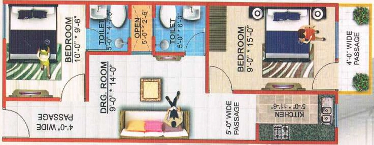 2 BHK Flat in Brickland Harit Heights in Sector 70, Noida - Image 920565