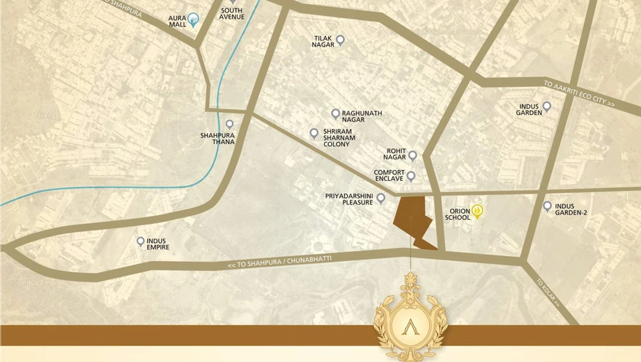 Location of Priyadarshini The Athenaeum - Image 409177