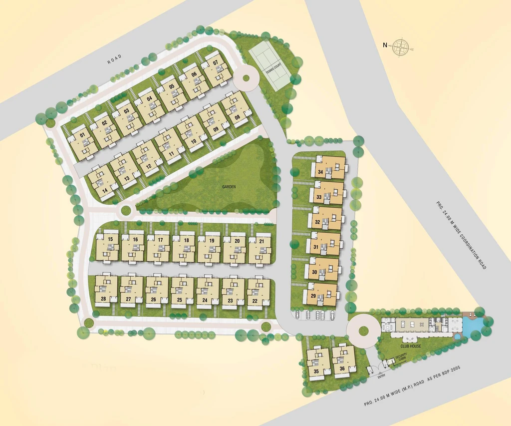Master Plan of Priyadarshini The Athenaeum in Bawadiya Kalan, Bhopal - Image 409178