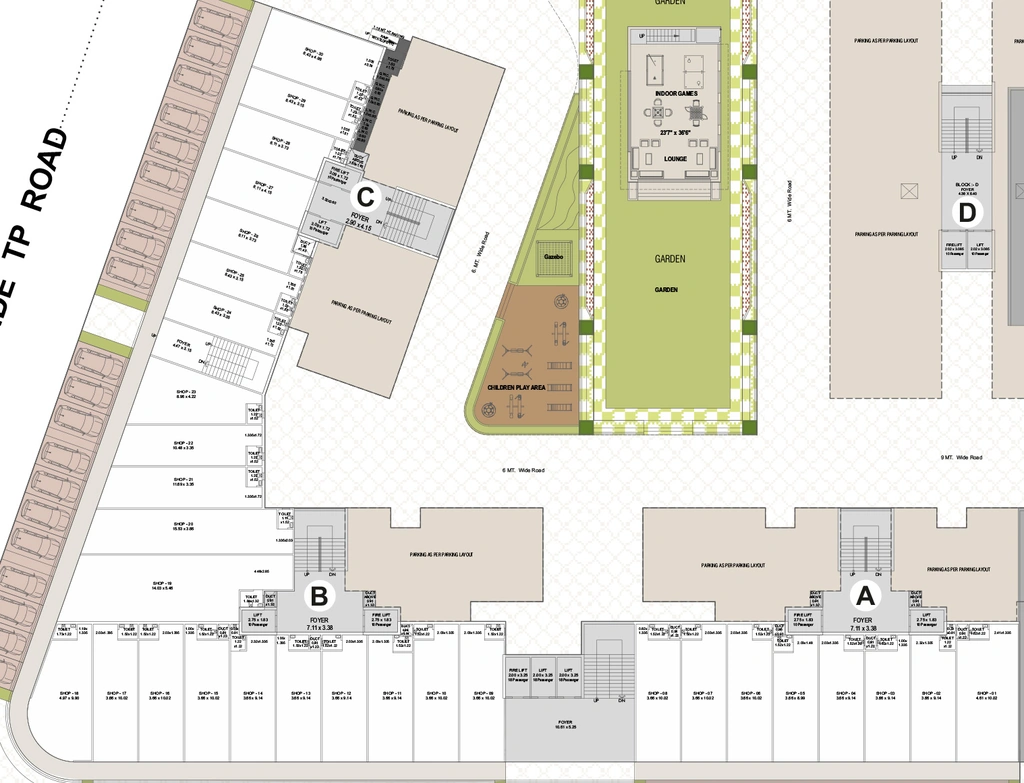 Floor Plan of Commercial Satvaraj Satva in Vastral, Ahmedabad - Image 408798
