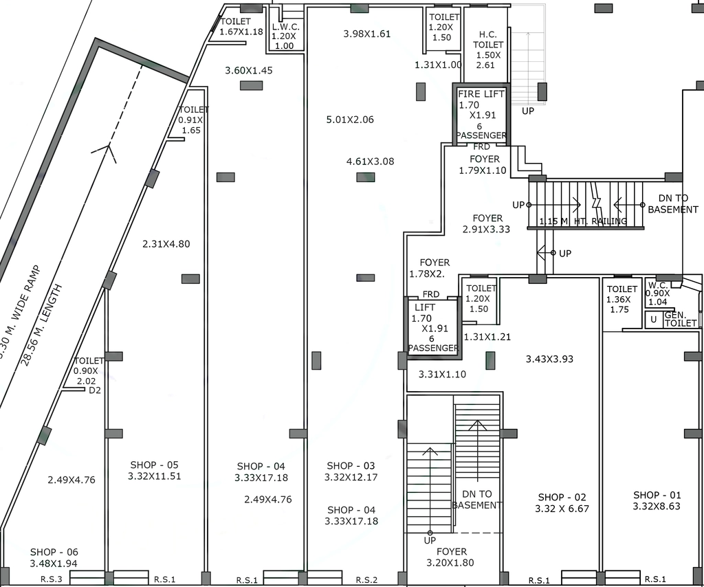 Floor Plan of Commercial Sevan Krunal Appartment in Memnagar, Ahmedabad - Image 408821