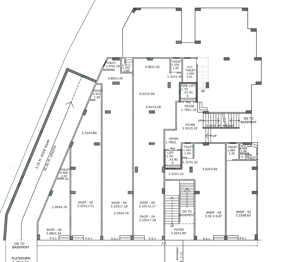 Master Plan of Commercial Sevan Krunal Appartment in Memnagar, Ahmedabad - Image 408820