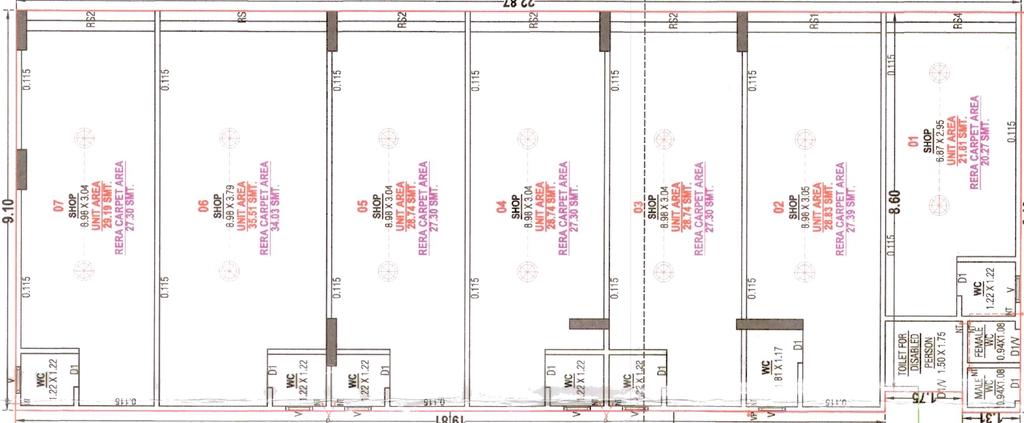 Floor Plan of Commercial Shashwat 49 in Odhav, Ahmedabad - Image 408847