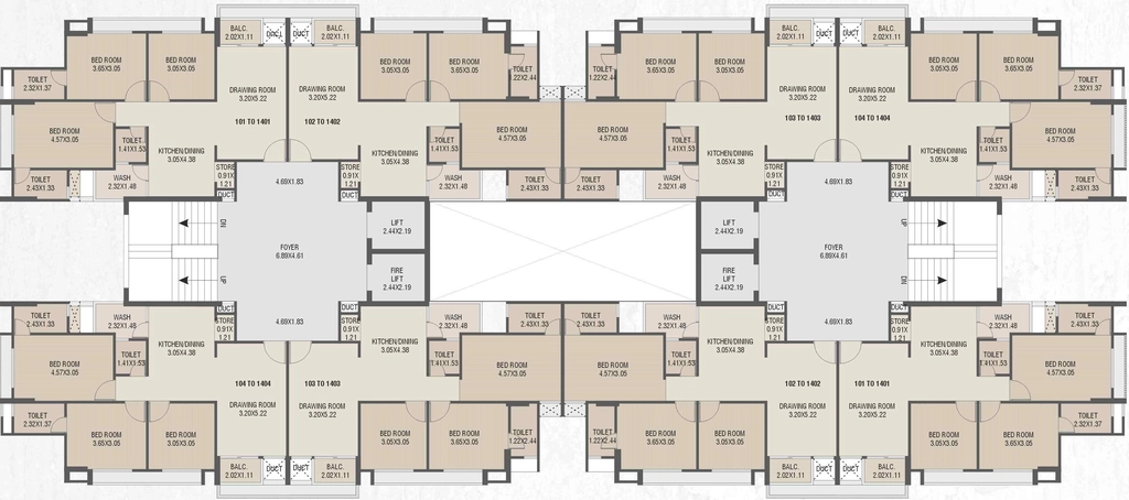 Floor Plan of Shivansh Scarlet in Nikol, Ahmedabad - Image 408853