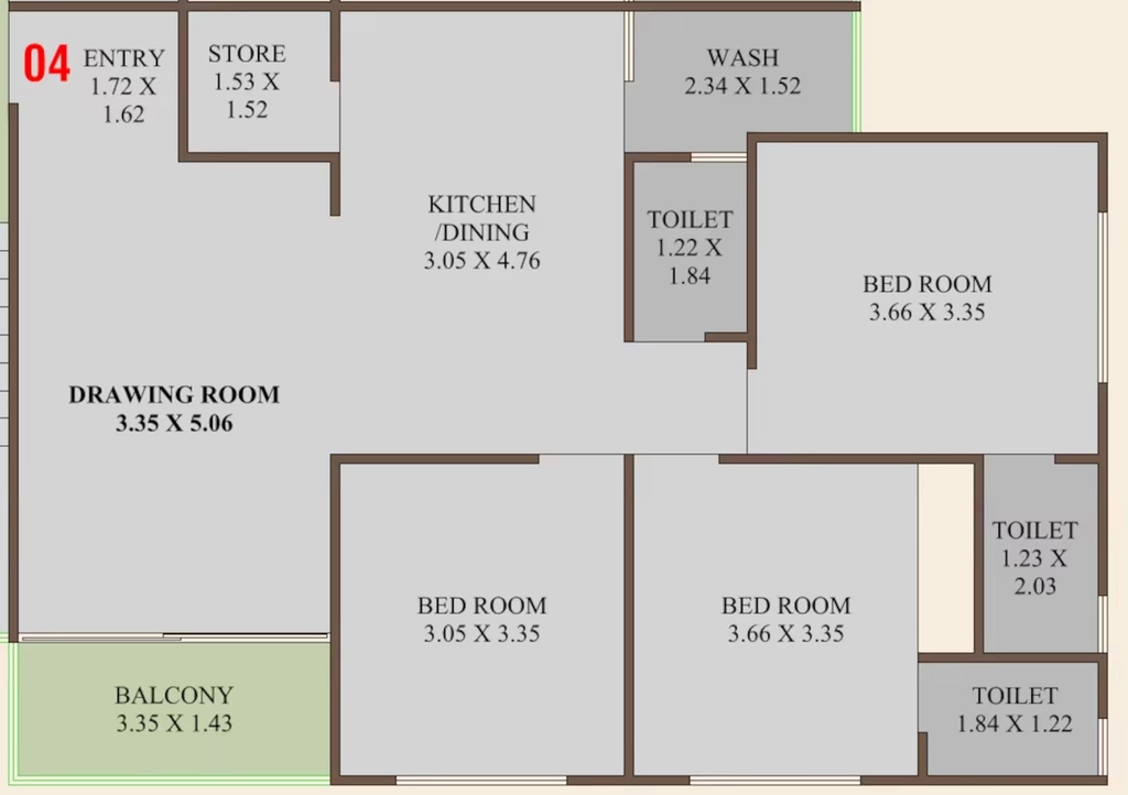 3 BHK Flat in Shubham Shubh Labh Heights in Bilasiya, Ahmedabad - Image 920643