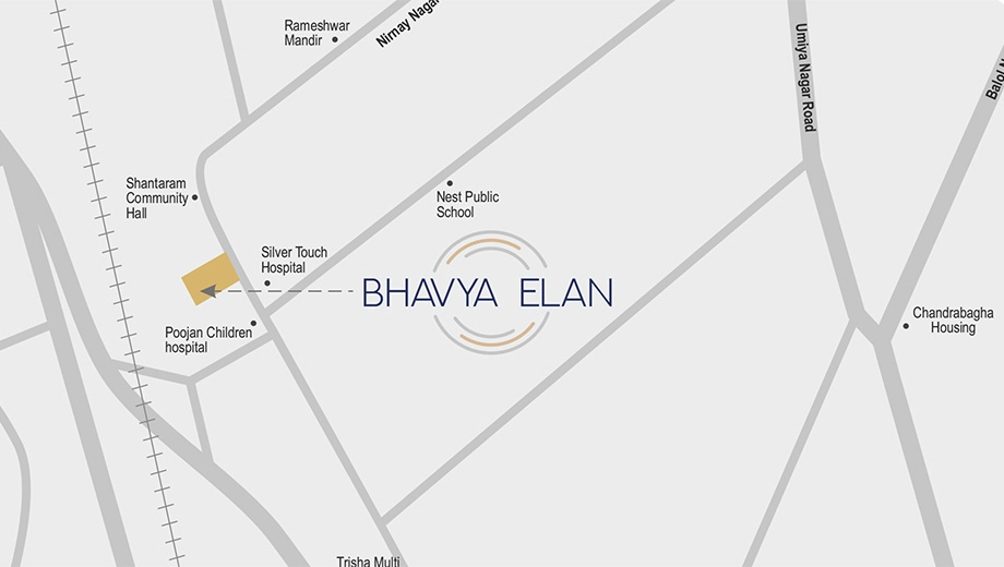 Location of Commercial Shyam Bhavya Elan - Image 408914