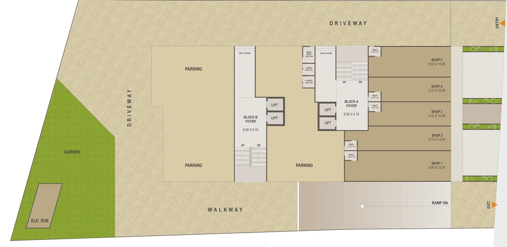 Master Plan of Commercial Shyam Bhavya Elan in Nirnay Nagar, Ahmedabad - Image 408915
