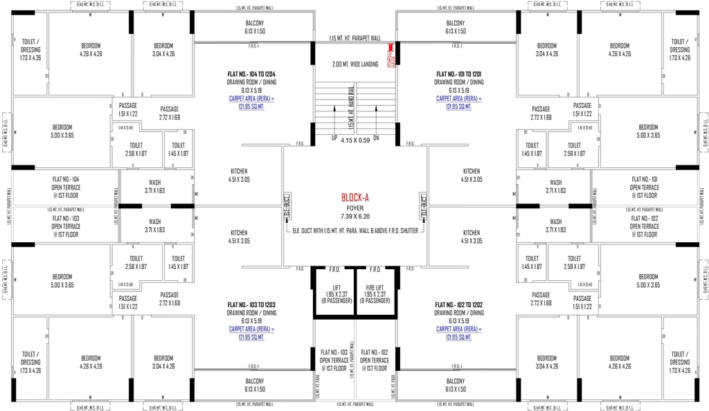 Floor Plan of Sky Vedant Skyvilla in Nikol, Ahmedabad - Image 408922