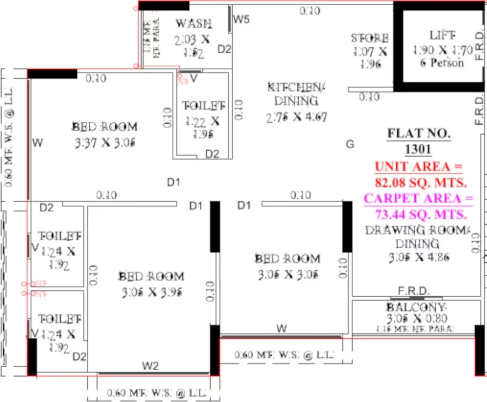3 BHK Flat in Sneh Sunrise Skyz in Vatva, Ahmedabad - Image 920680
